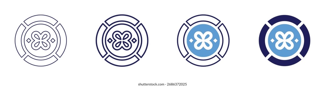 Board charter icon in 4 different styles. Thin Line, Line, Bold Line, Duotone. Duotone style. Editable stroke.