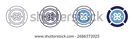 Board charter icon in 4 different styles. Thin Line, Line, Bold Line, Duotone. Duotone style. Editable stroke.