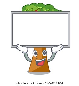 Up board cherry tree in the cartoon shape