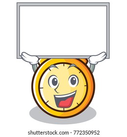 Up board chronometer character cartoon style