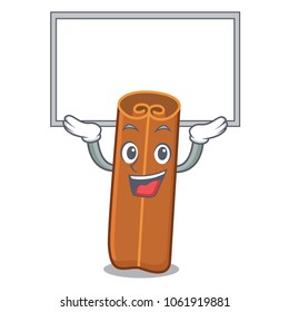 Up board cinnamon character cartoon style