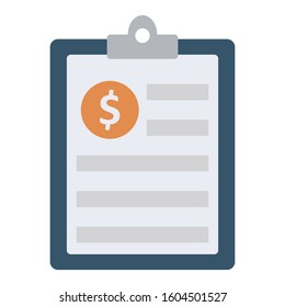 
Board, clip board Color Vector icon which can be easily modified or edited
