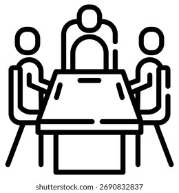 board composition web icon in outline style