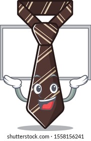 up board cool tie character in the mascot