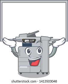 Up board copier machine in the cartoon shape