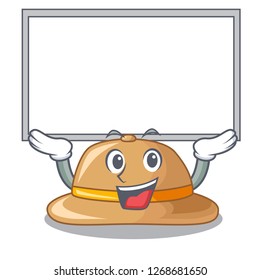 Up board cork hat isolated on the mascot