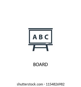 Board creative icon. Simple element illustration. Board concept symbol design from School collection. Can be used for web and mobile.