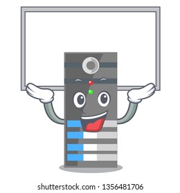 Up board data server next the cartoon computer