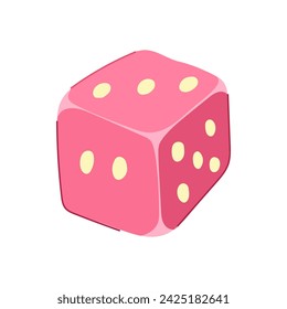 caricatura de dados de mesa. realista negro, web uno, número seis signo de dados de mesa. símbolo aislado ilustración vectorial