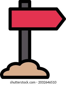 board direction vector line colour icon