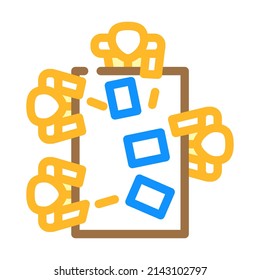 vector de icono de color del director de placa. signo del director de la junta. ilustración de símbolo aislado