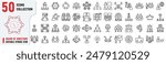 Board of Directors editable stroke icons, Meeting icons also includes round table discussion, member, stakeholder meeting, decision making, corporate oversight