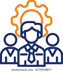 Board Of Directors Icon color line Vector Illustration