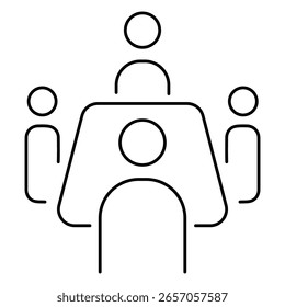 ícone da placa de diretores no fundo branco, ilustração vetorial.