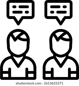 Board of Directors Line Vector Icon Design