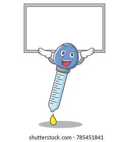 Up board dropper character cartoon style