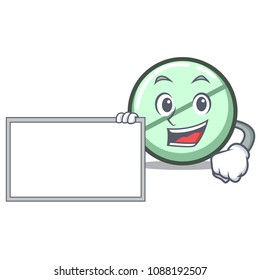 With board drug tablet character cartoon