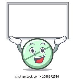 Up board drug tablet character cartoon