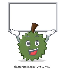 Up board Durian character cartoon style