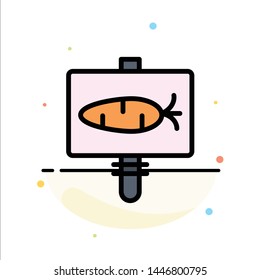 Board, Egg, Easter, Holiday Abstract Flat Color Icon Template