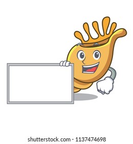 With board exotic shell character cartoon