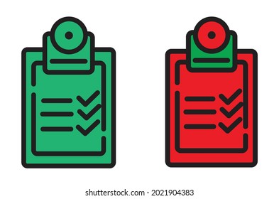 Board file icon ,clip board leaner fill icon design