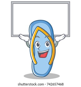 Up board flip flops character cartoon