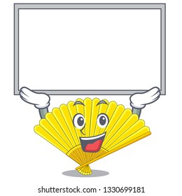Up board folding cartoon fan in the bag