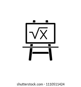 board with formula icon. Element of science icon for mobile concept and web apps. board with formula icon can be used for web and mobile on white background