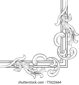 Board fragment. Vector illustration