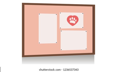 Board frame isolated vector illustration