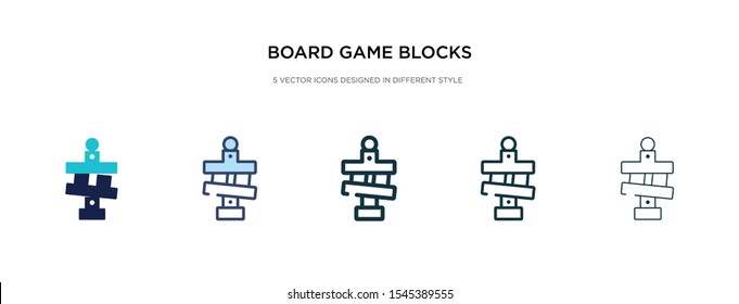 board game blocks icon in different style vector illustration. two colored and black board game blocks vector icons designed in filled, outline, line and stroke style can be used for web, mobile, ui