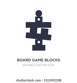 board game blocks icon on white background. Simple element illustration from Entertainment concept. board game blocks icon symbol design.