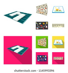 Board game cartoon,flat icons in set collection for design. Game and entertainment vector symbol stock web illustration.