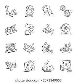 Board Game Doodle Art Collection
