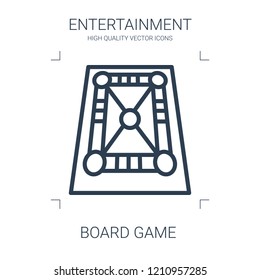 board game icon. high quality line board game icon on white background. from entertainment collection flat trendy vector board game symbol. use for web and mobile