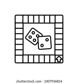 Board game icon, icon illustration