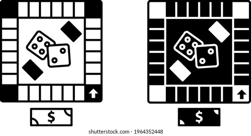 Board game icon , vector illustration