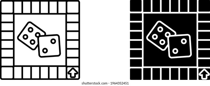 Board game icon , vector illustration