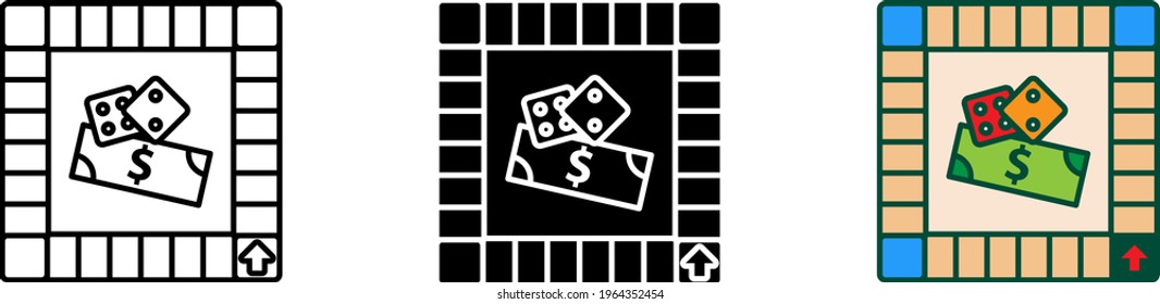Board game icon , vector illustration