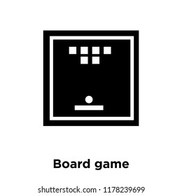 Board game icon vector isolated on white background, logo concept of Board game sign on transparent background, filled black symbol