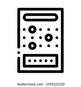Board Game Icon Vector. Outline Board Game Sign. Isolated Contour Symbol Illustration