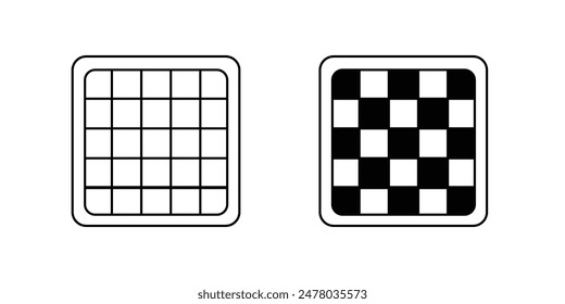Icono de juego de mesa con fondo blanco Vector ilustración de stock