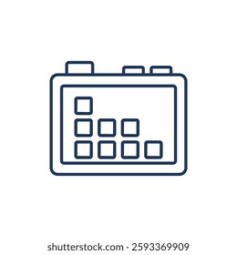 board game icons isolated on White Background. Flat style design