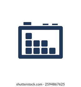 board game icons isolated on White Background. Flat style design