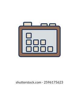 board game icons isolated on White Background. Flat style design