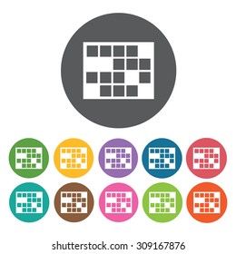 Board Game icons set. Vector Illustration eps10