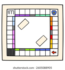 board game illustration hand drawn isolated vector