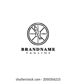 board game logo cartoon icon design template black modern vector illustration