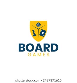 Board Game Logo, Poker cards, Dice, Chess